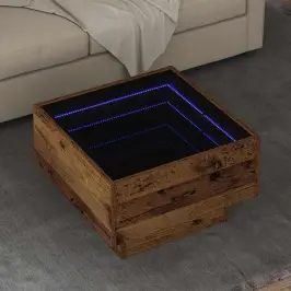 Kafijas Galdiņš Vecs Koks 50 X 50 X 30 Cm Inženierijas Koks Vidaxl