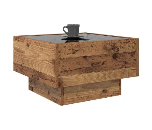 Kafijas Galdiņš Vecs Koks 50 X 50 X 30 Cm Inženierijas Koks Vidaxl