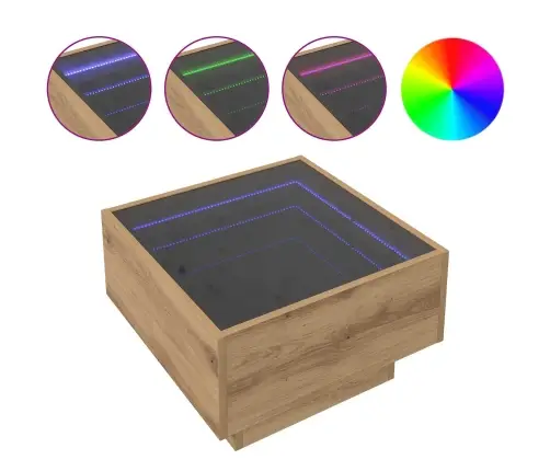 Kafijas Galdiņš Amatnieku Ozola 50 X 50 X 30 Cm Vidaxl