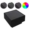 Kohvilaud Led -Ribatuledega Must Tamm 50 X 50 X 30 Cm Tehispuit