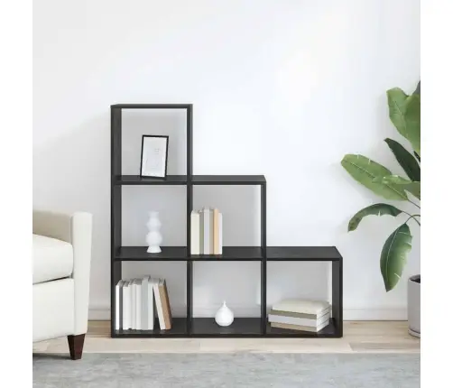 Grāmatplaukts Melns Ozols 99 X 29 X 99 Cm Inženierijas Koks Vidaxl