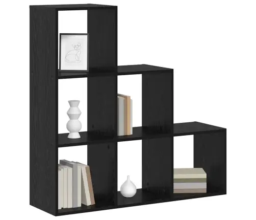 Grāmatplaukts Melns Ozols 99 X 29 X 99 Cm Inženierijas Koks Vidaxl