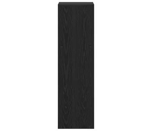 Grāmatplaukts Melns Ozols 99 X 29 X 99 Cm Inženierijas Koks Vidaxl