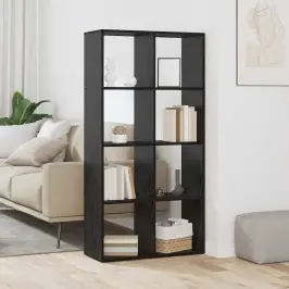 Knygų Spinta Juoda Ąžuolo 69.5 X 29 X 137.5 Cm Apdirbta Mediena