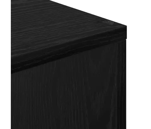 Grāmatu Skapis Melns Ozols 70 X 24 X 129 Cm Inženierijas Koks Vidaxl