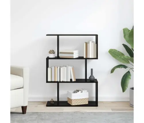 Grāmatu Skapis Pelēka 70 X 14 X 97Cm Inženierijas Koks Vidaxl