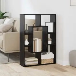Grāmatu Skapis Melns Ozols 63 X 20 X 90 Cm Inženierijas Koks Vidaxl