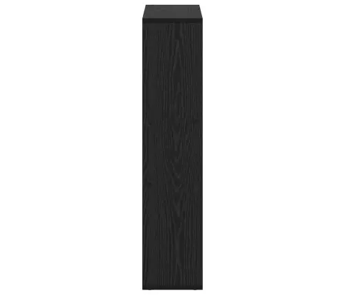 Grāmatu Skapis Melns Ozols 63 X 20 X 90 Cm Inženierijas Koks Vidaxl