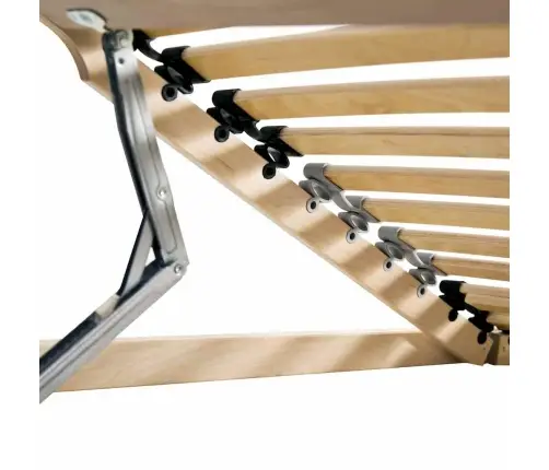 Lamelu Gultas Pamatne Brūna 80 X 190 Cm Koks Un Plastmasa Vidaxl