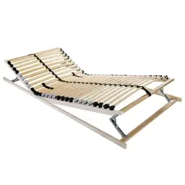 Lamelu Gultas Pamatne Brūna 80 X 190 Cm Cietais Gobu Koks Vidaxl