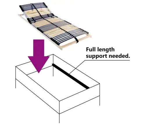 Lamelu Gultas Pamatne Brūna 100 X 190 Cm Koks Un Plastmasa Vidaxl