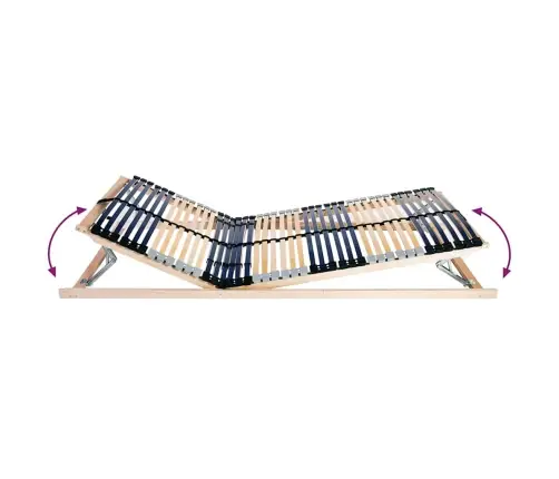 Lamelpõhi Pruun 90 X 190 Cm Tugev Lepppuu