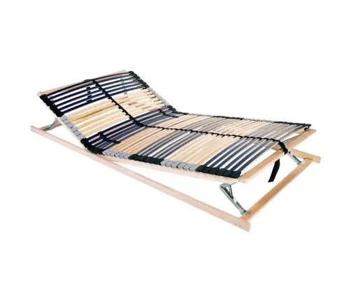 Lamelu Gultas Pamatne Brūna 120 X 190 Cm Cietā Bērza Koks Vidaxl