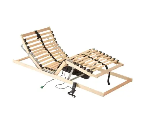 Elektriskā Lamelu Gultas Pamatne Ar 26 Slatniem, 7 Zonām, 70X190 Cm Vidaxl