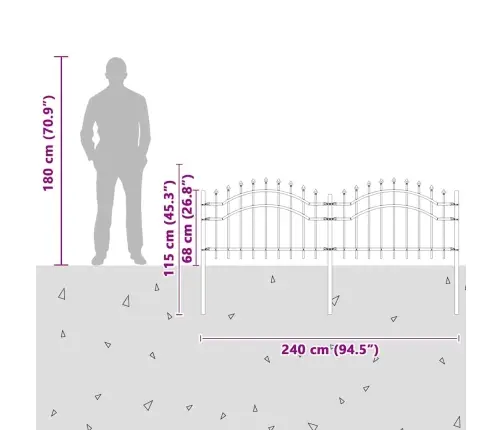 Aiandus Aiapaneel Valge 115 Cm Pulbervärvitud Teras