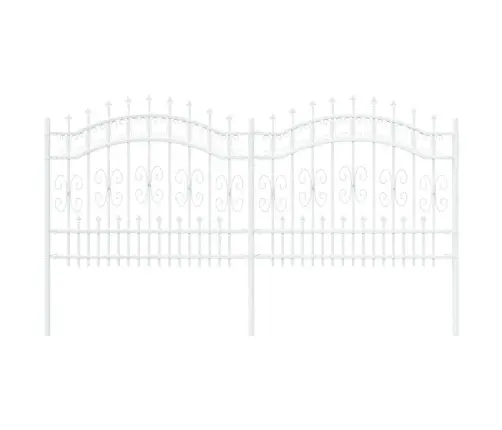 Sodo Tvora Balta 140 Cm Milteliniu Būdu Padengtas Plienas