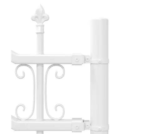 Aiandus Aiapaneel Valge 240 X 165 Cm Pulbervärvitud Teras