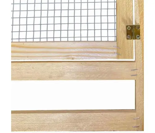 Vistu Kūts Brūna 225 X 60 X 89 Cm Priedes Masīvkoks Vidaxl