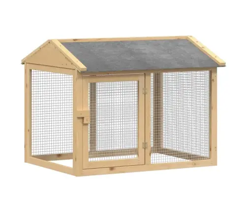 Vistu Kūts Brūna 225 X 60 X 89 Cm Priedes Masīvkoks Vidaxl