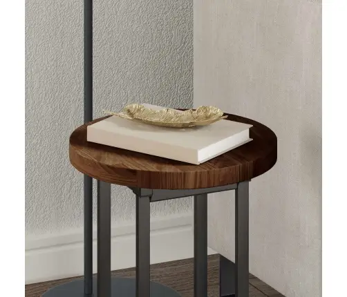 Lauda Peal Tume Pruun Ø 30 X 2,5 Cm Tugev Tamme Puit