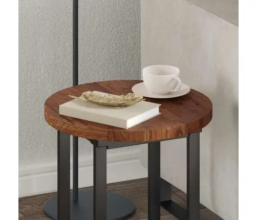 Lauda Peal Tumepruun Ø 40 X 2.5 Cm Tugev Tammepuit