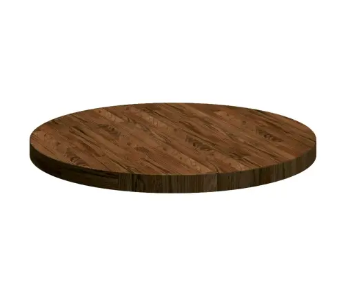 Lauda Peal Helepruun Ø 70 X 4 Cm Tugev Tammepuit