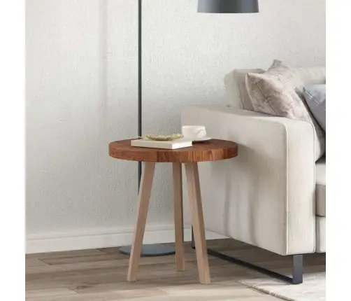 Stalo Viršus Tamsiai Ruda Ø 50 X 4 Cm Tvirta Ąžuolo Mediena