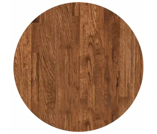 Stalo Viršus Tamsiai Ruda Ø 50 X 4 Cm Tvirta Ąžuolo Mediena