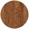Stalo Viršus Tamsiai Ruda Ø 50 X 4 Cm Tvirta Ąžuolo Mediena