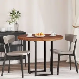 Stalo Viršus Tamsiai Ruda Ø 90 X 4 Cm Tvirta Ąžuolo Mediena