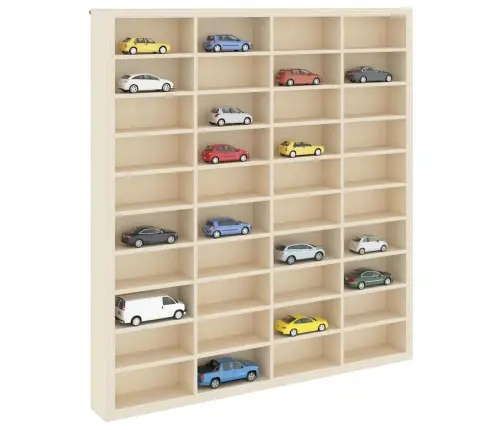 Sieninis Vitrina Su Lentyna Smėlio 40 X 4,5 X 43 Cm Apdirbta Mediena