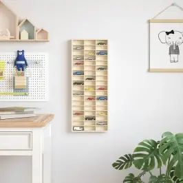 Display Dėžė Su Saugykla Ruda 30 X 4,5 X 75 Cm Apdirbta Mediena