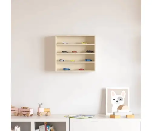 Koka Kolekcionāra Vitrīna Brūna 40 X 8.5 X 37 Cm Saplāksnis Vidaxl