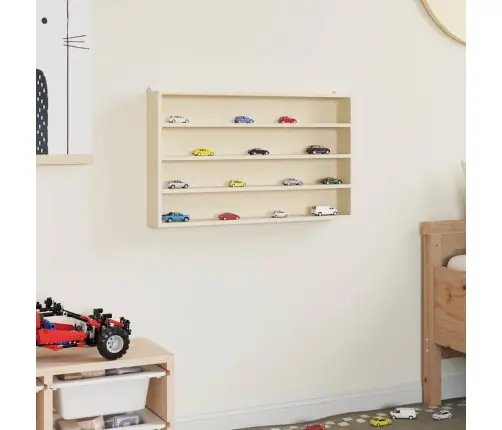 Koka Kolekcionāra Vitrīna Brūna 60 X 8.5 X 37 Cm Saplāksnis Vidaxl