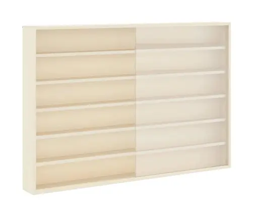 Koka Kolekcionāra Vitrīna Brūna 80 X 8,5 X 54 Cm Saplāksnis Vidaxl