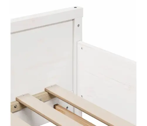 Pagarināms Gultas Rāmis Bērniem Other Balts 80 X 130 / 165 / 200 Cm Vidaxl