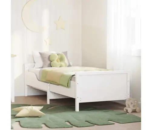 Pagarināms Gultas Rāmis Bērniem Other Balts 80 X 130 / 165 / 200 Cm Vidaxl