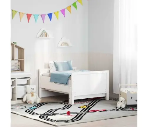 Pagarināms Gultas Rāmis Bērniem Other Balts 80 X 130 / 165 / 200 Cm Vidaxl