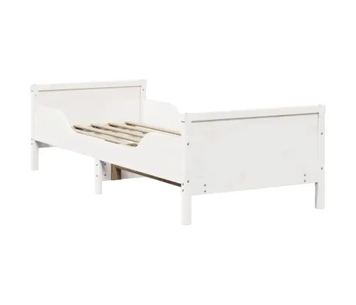 Pagarināms Gultas Rāmis Bērniem Other Balts 80 X 130 / 165 / 200 Cm Vidaxl