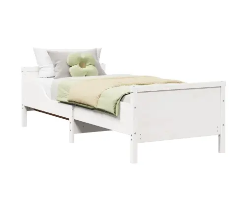 Pagarināms Gultas Rāmis Bērniem Other Balts 80 X 130 / 165 / 200 Cm Vidaxl