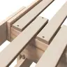 Lovos Rėmas Su Galvūgalio Ruda 80 X 200 Cm Apdirbta Mediena
