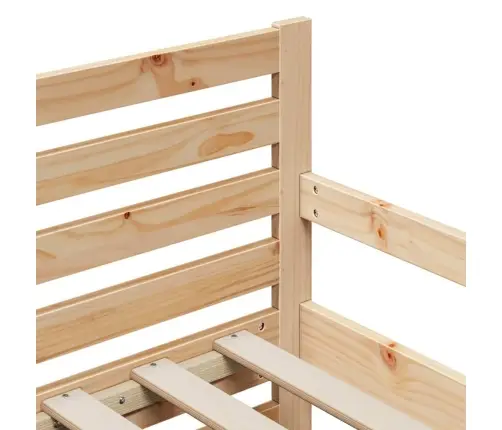 Lovos Rėmas Su Galvūgalio Ruda 80 X 200 Cm Apdirbta Mediena