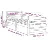 Lovos Rėmas Su Galvūgalio Ruda 80 X 200 Cm Apdirbta Mediena