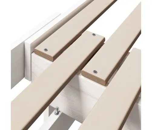 Pagarināms Gultas Rāmis Bērniem Other Balts 80 X 130 / 165 / 200 Cm Vidaxl