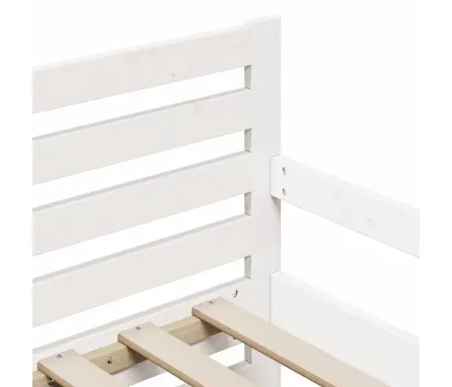 Pagarināms Gultas Rāmis Bērniem Other Balts 80 X 130 / 165 / 200 Cm Vidaxl