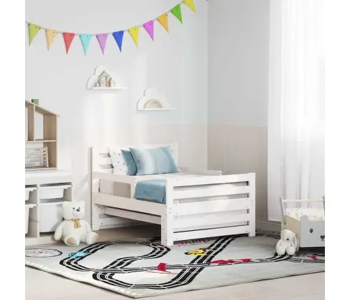 Pagarināms Gultas Rāmis Bērniem Other Balts 80 X 130 / 165 / 200 Cm Vidaxl