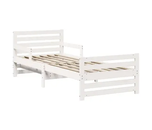 Pagarināms Gultas Rāmis Bērniem Other Balts 80 X 130 / 165 / 200 Cm Vidaxl