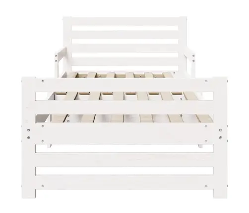 Pagarināms Gultas Rāmis Bērniem Other Balts 80 X 130 / 165 / 200 Cm Vidaxl