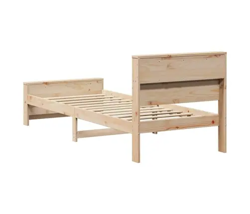 Voodi Raam Peaga Pruun 90 X 200 Cm Tehispuit