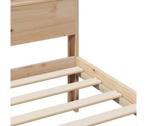 Voodi Raam Peaga Pruun 80 X 200 Cm Tehispuit